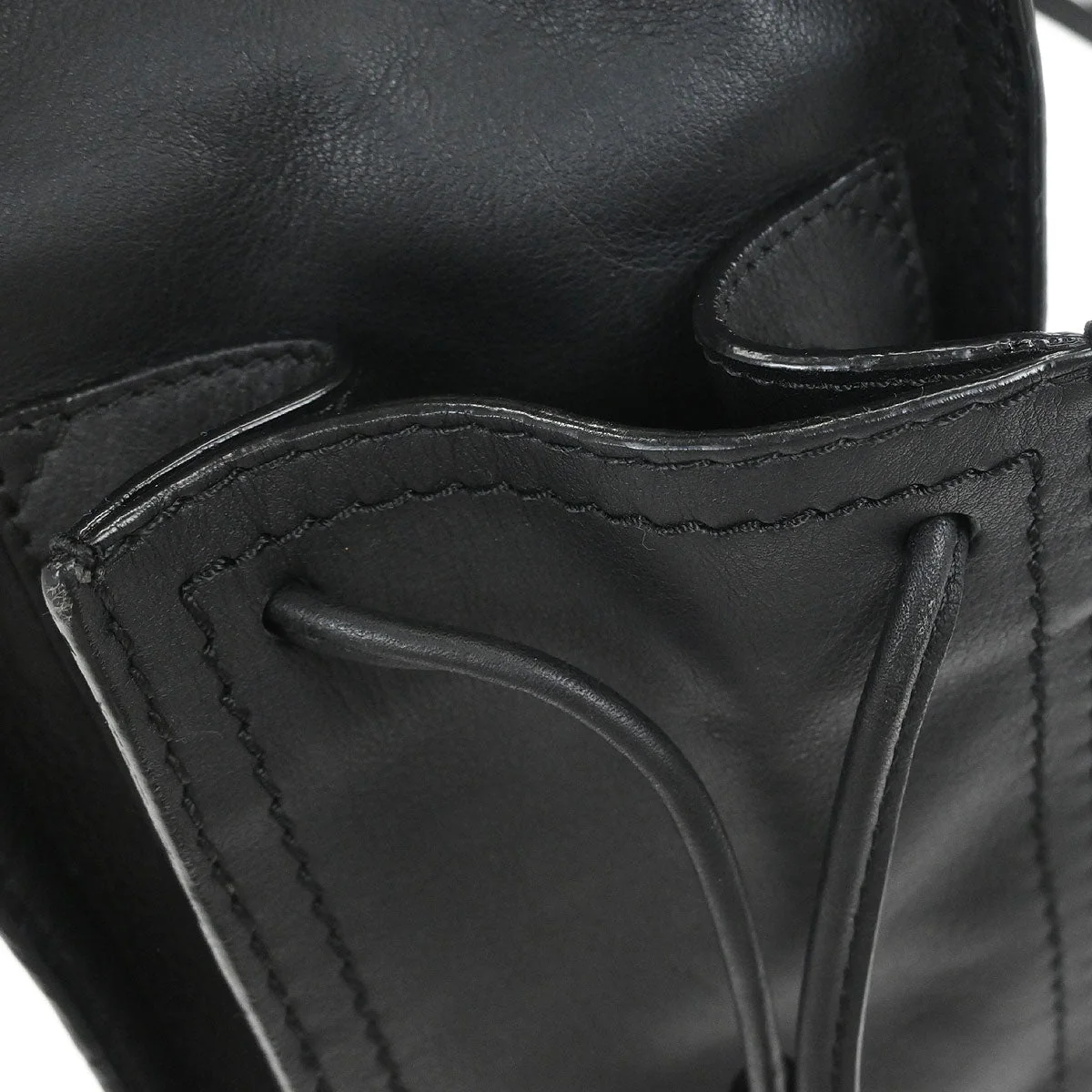 Loewe * Black Leather Shopper Tote Handbag - Image 5