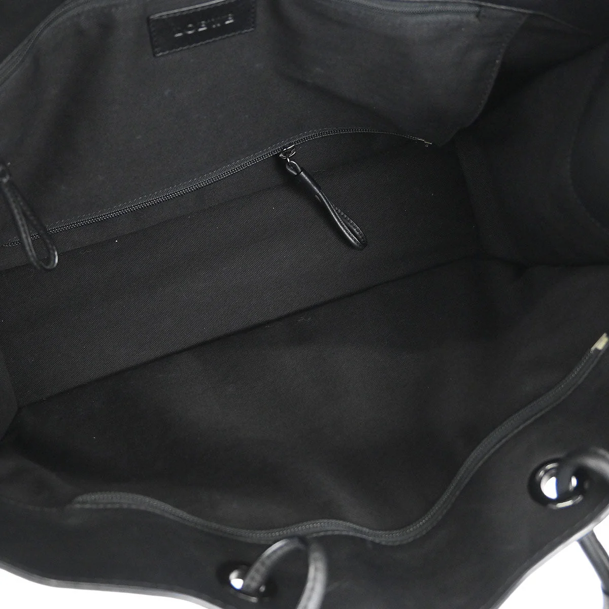 Loewe * Black Leather Shopper Tote Handbag - Image 8