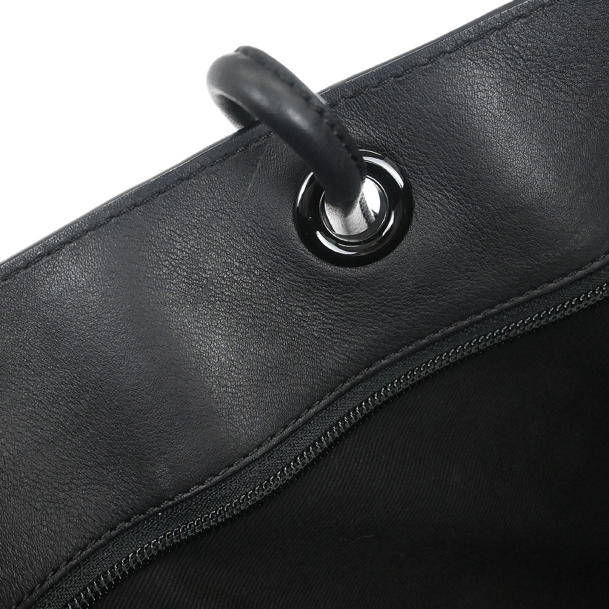 Loewe * Black Leather Shopper Tote Handbag - Image 9