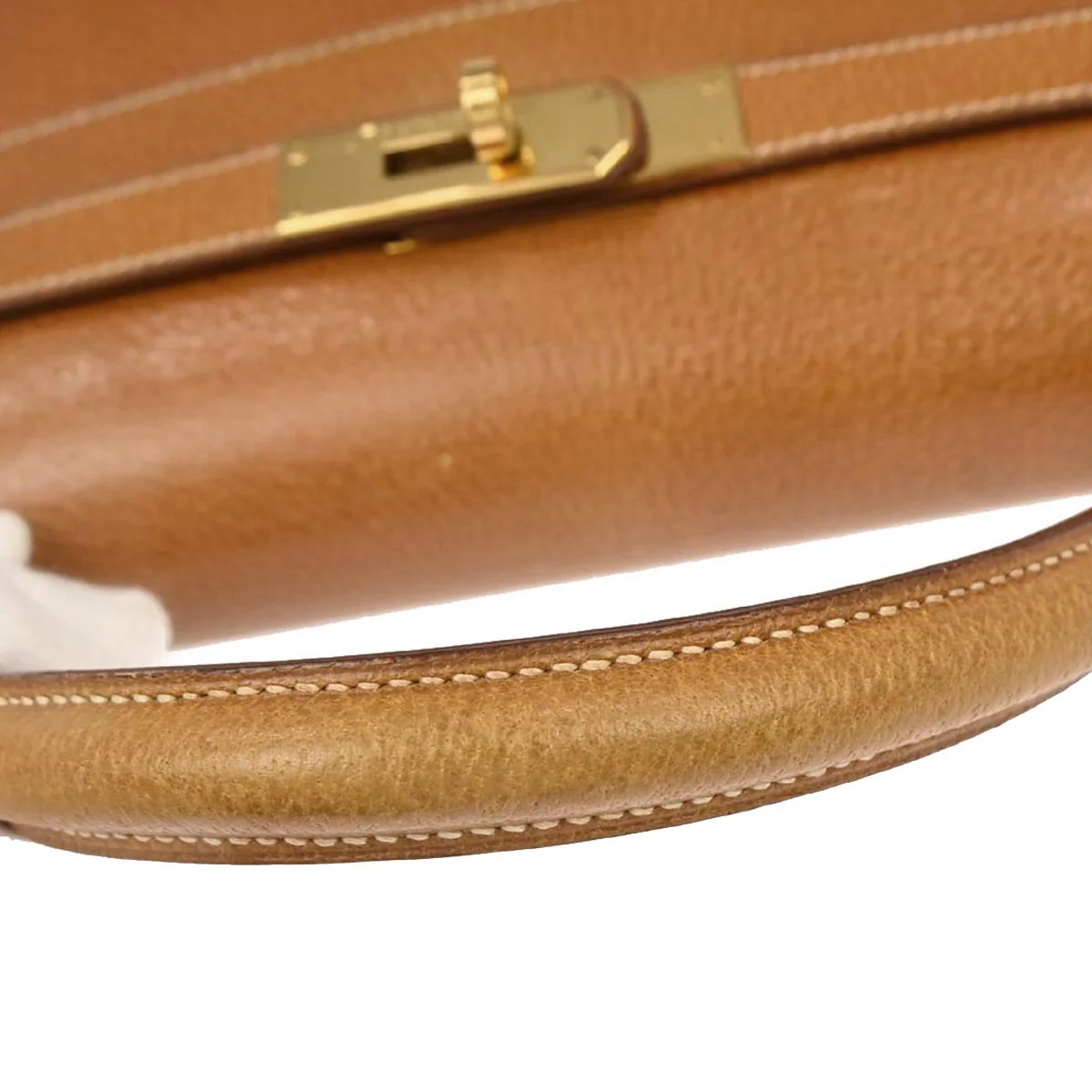 Hermes Natural Pigskin Kelly 32 Sellier 2way Shoulder Handbag - Image 6