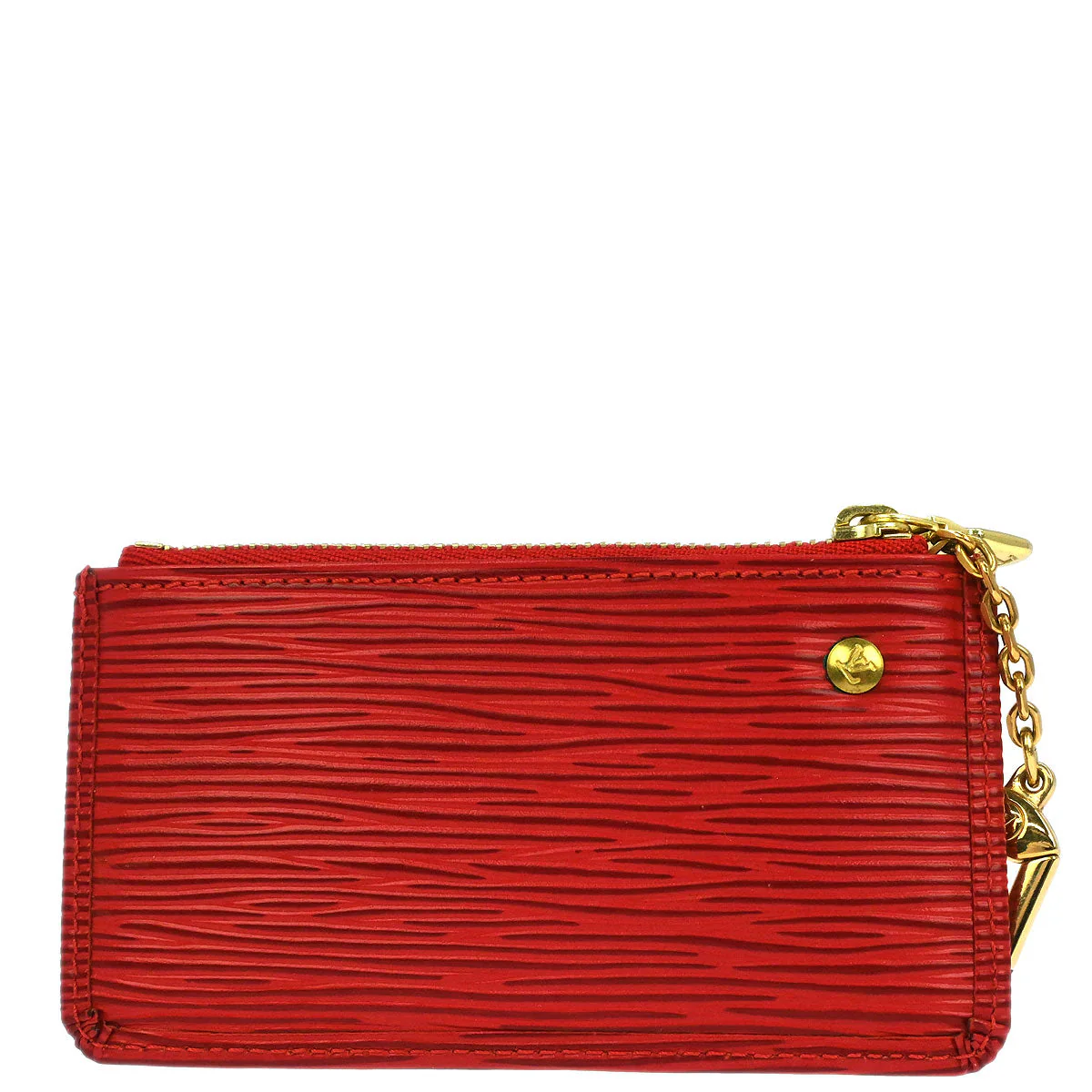 Louis Vuitton 2001 Red Epi Pochette Cles Coin Purse M63807 - Image 2