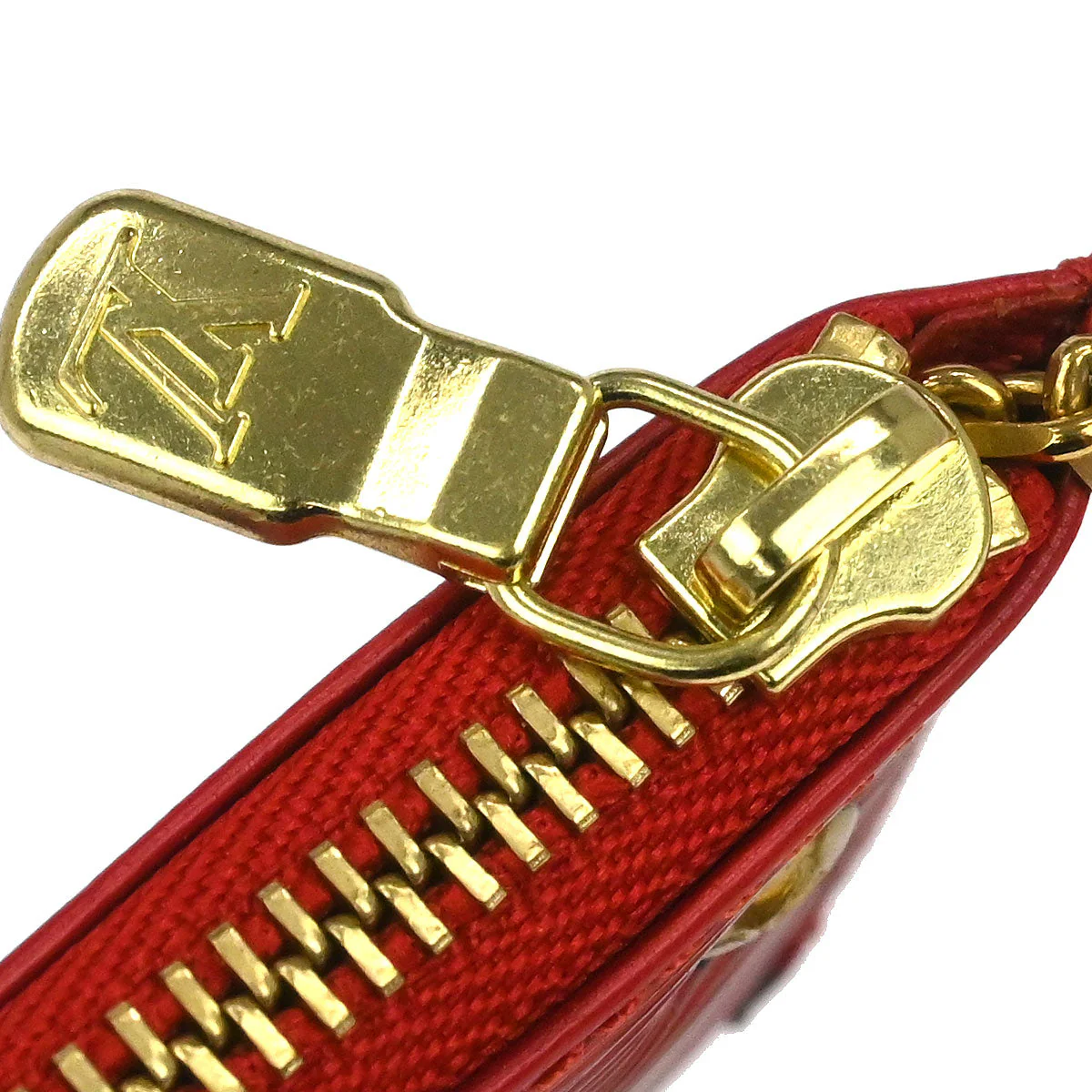 Louis Vuitton 2001 Red Epi Pochette Cles Coin Purse M63807 - Image 4