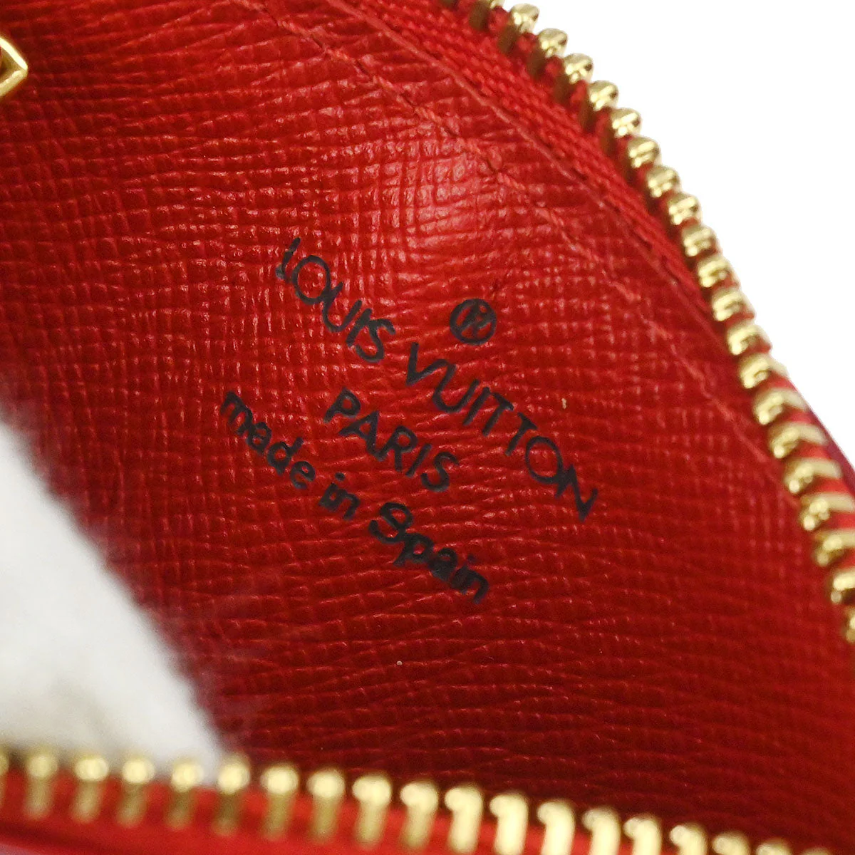 Louis Vuitton 2001 Red Epi Pochette Cles Coin Purse M63807 - Image 6