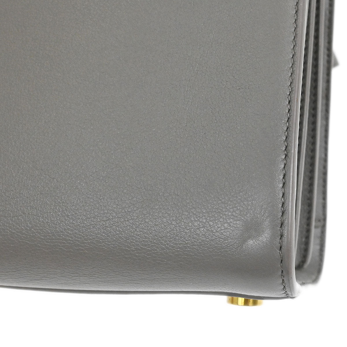 Saint Laurent Gray Calfskin Sac de Jour 2way Shoulder Handbag - Image 4