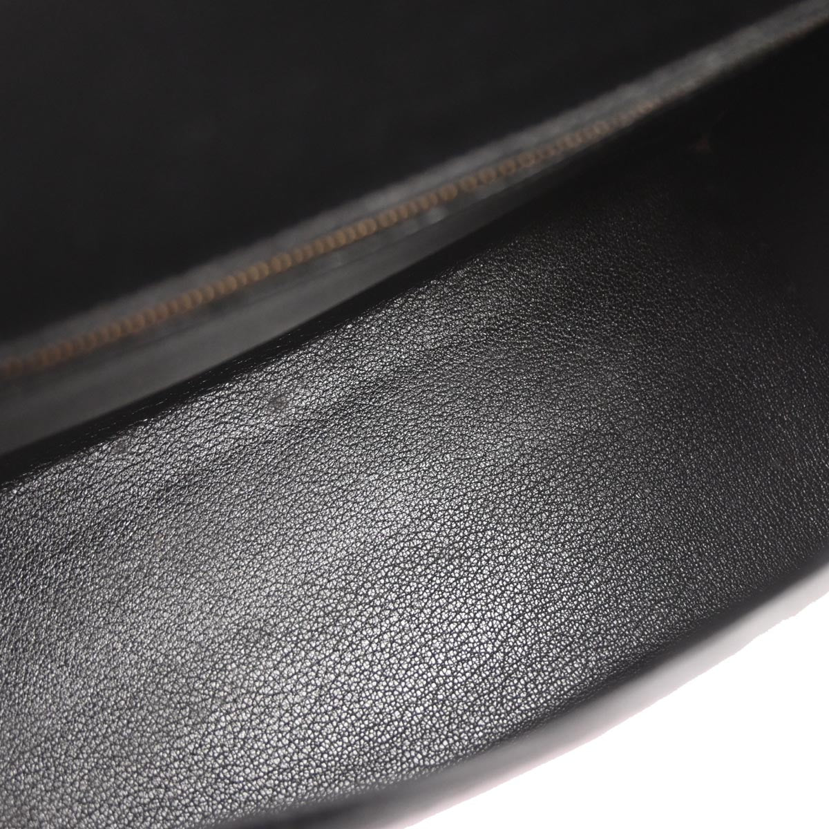 Hermes Black Box Calf Kelly 28 Sellier 2way Shoulder Handbag - Image 8