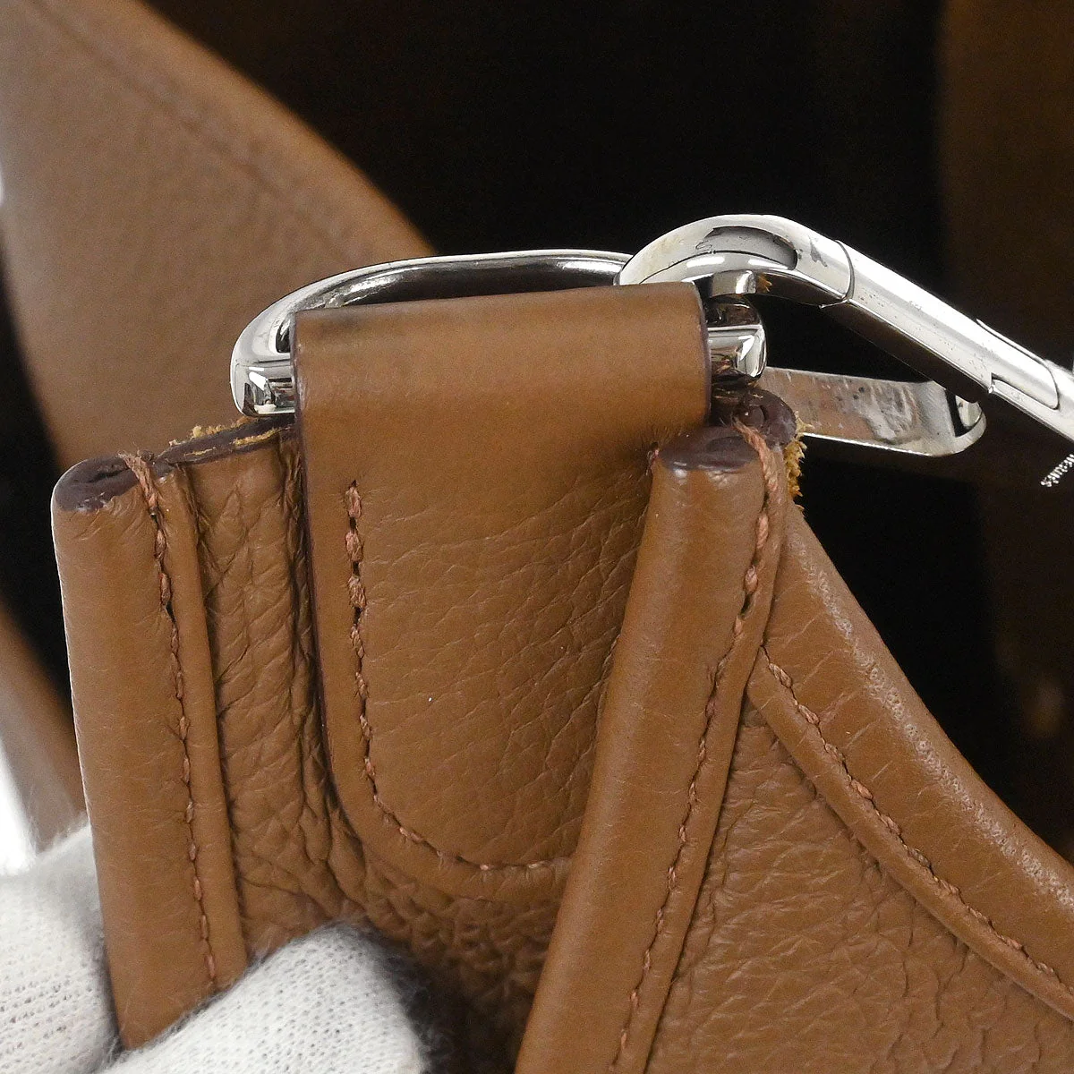 Hermes Alezan Togo Evelyne 3 GM Shoulder Bag - Image 10