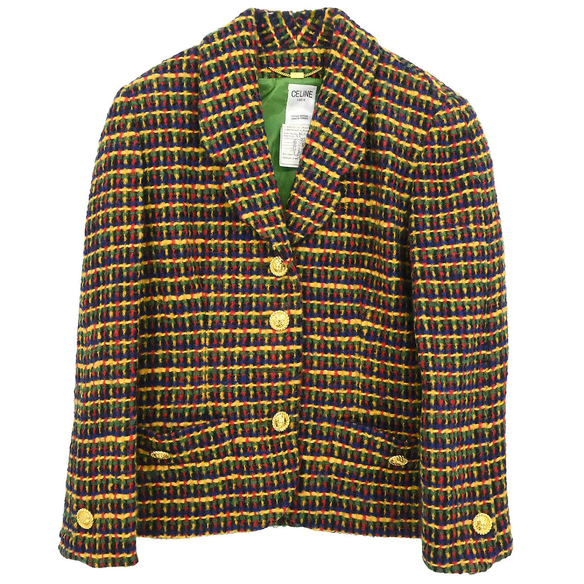 Celine Single Breasted Jacket Yellow #44