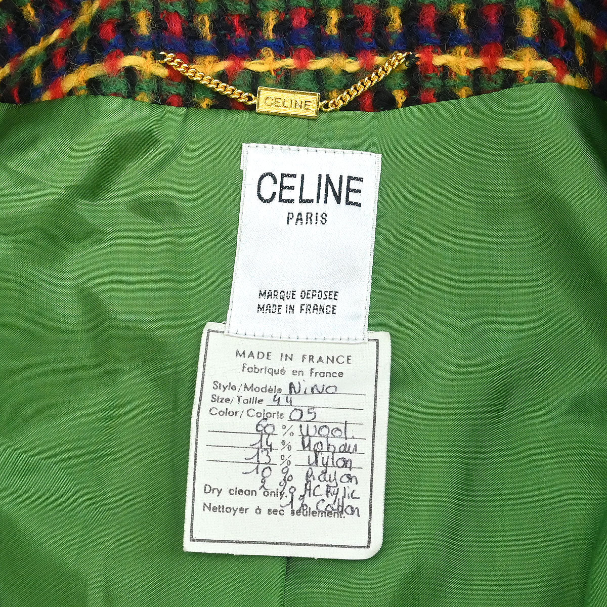 Celine Single Breasted Jacket Yellow #44 - Image 10