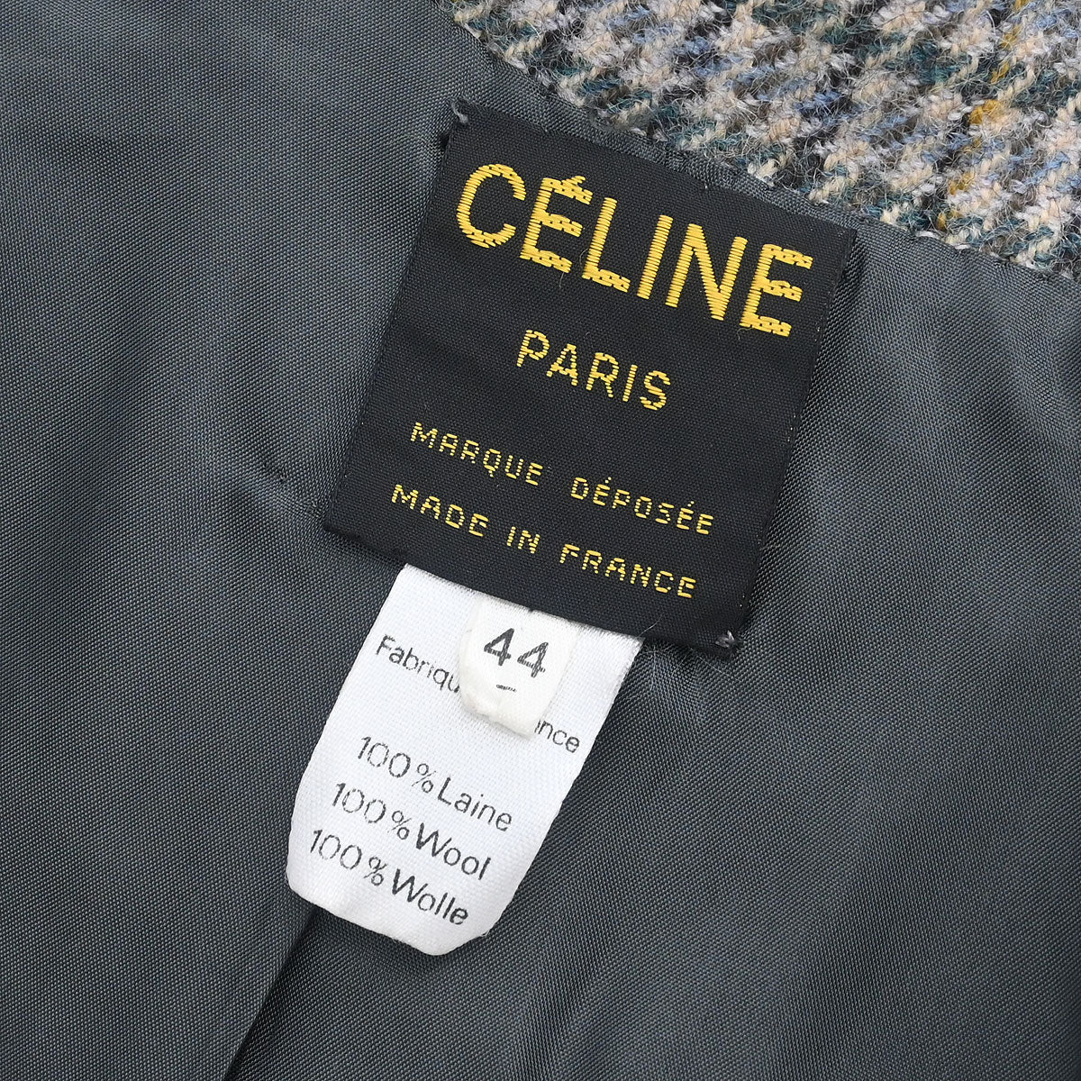 Celine Single Breasted Jacket Gray #44 - Image 10