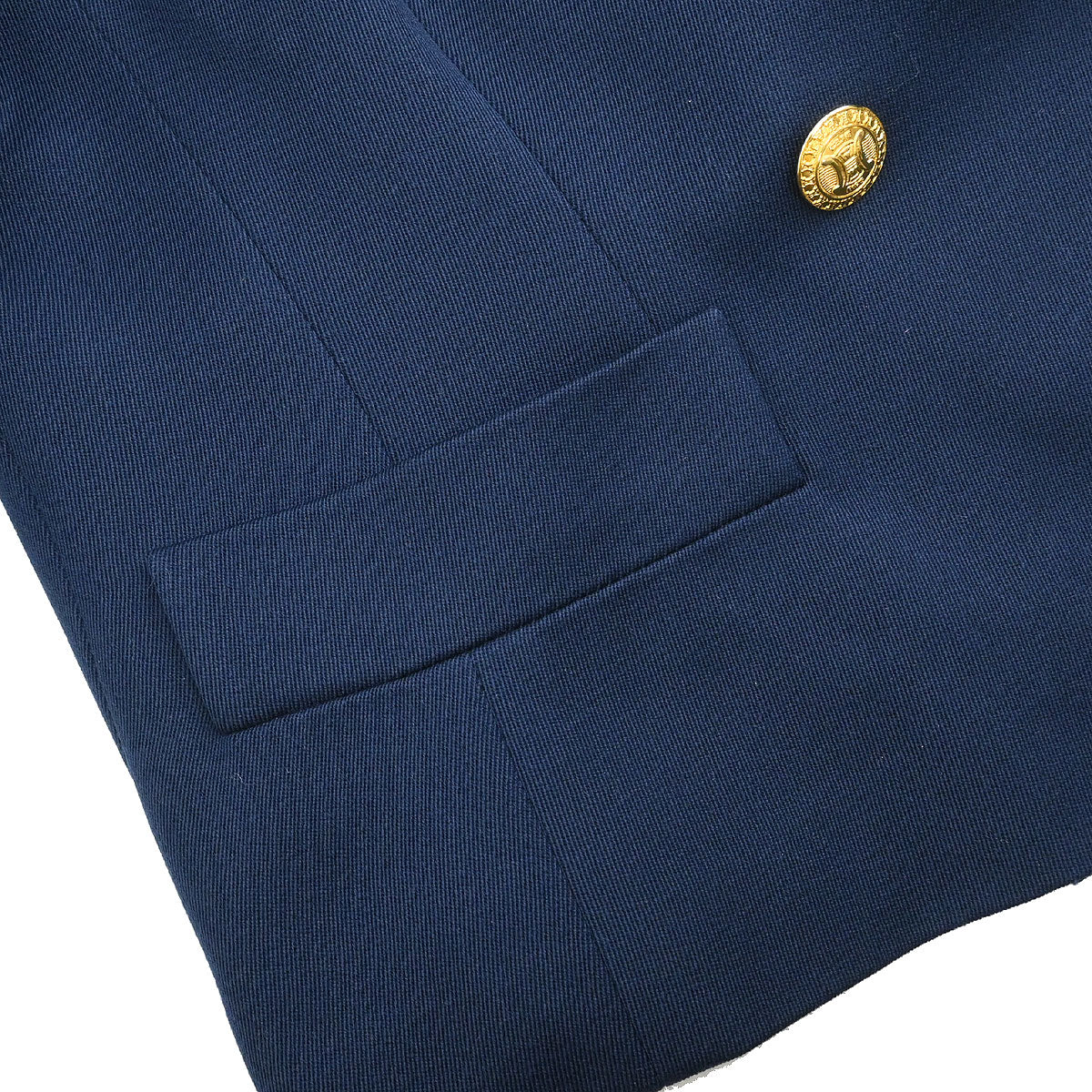 Celine Double Breasted Jacket Navy #44 - Image 5