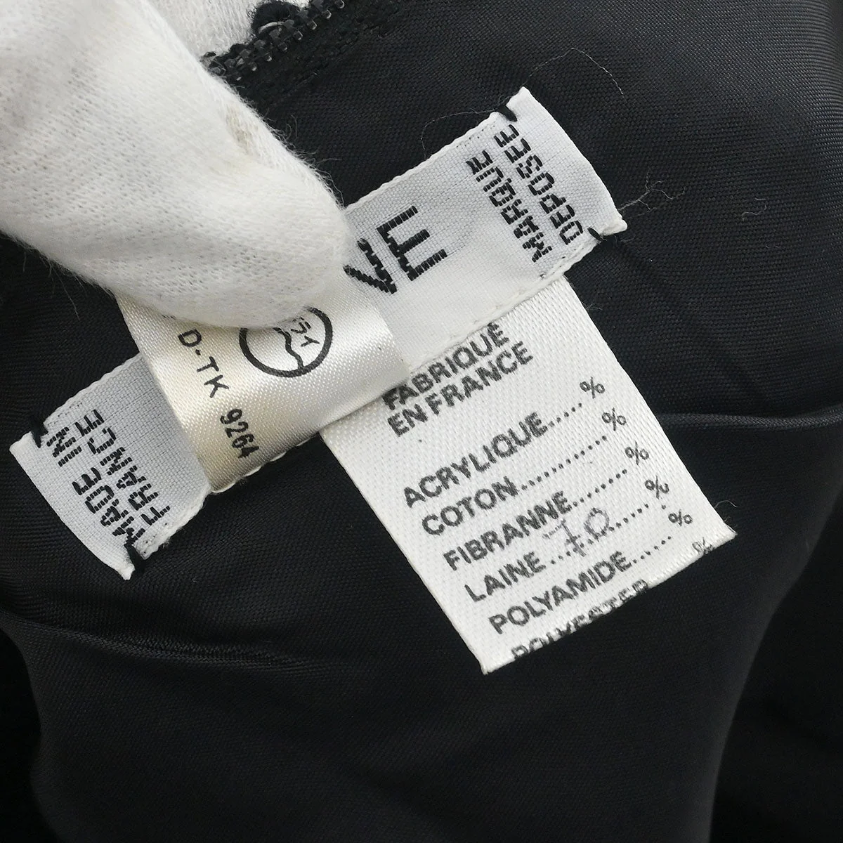 Celine Setup Suit Jacket Skirt Black #44 - Image 11