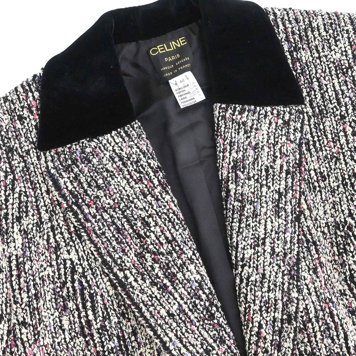 Celine Setup Suit Jacket Skirt Black #44 - Image 3