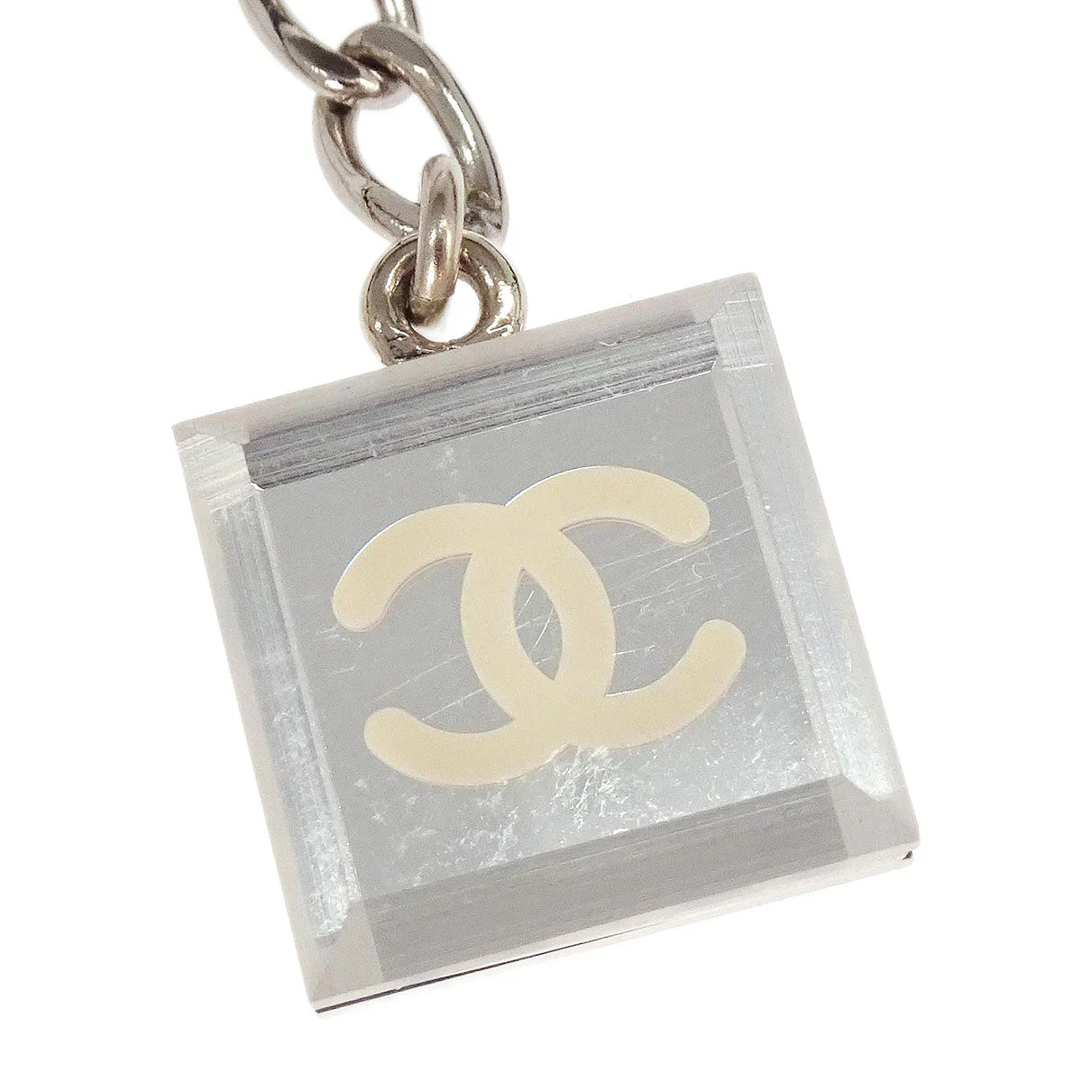 Chanel Silver Chain Charm Clip Brooch 03C - Image 2