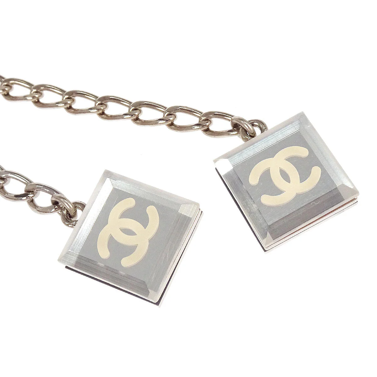 Chanel Silver Chain Charm Clip Brooch 03C - Image 3