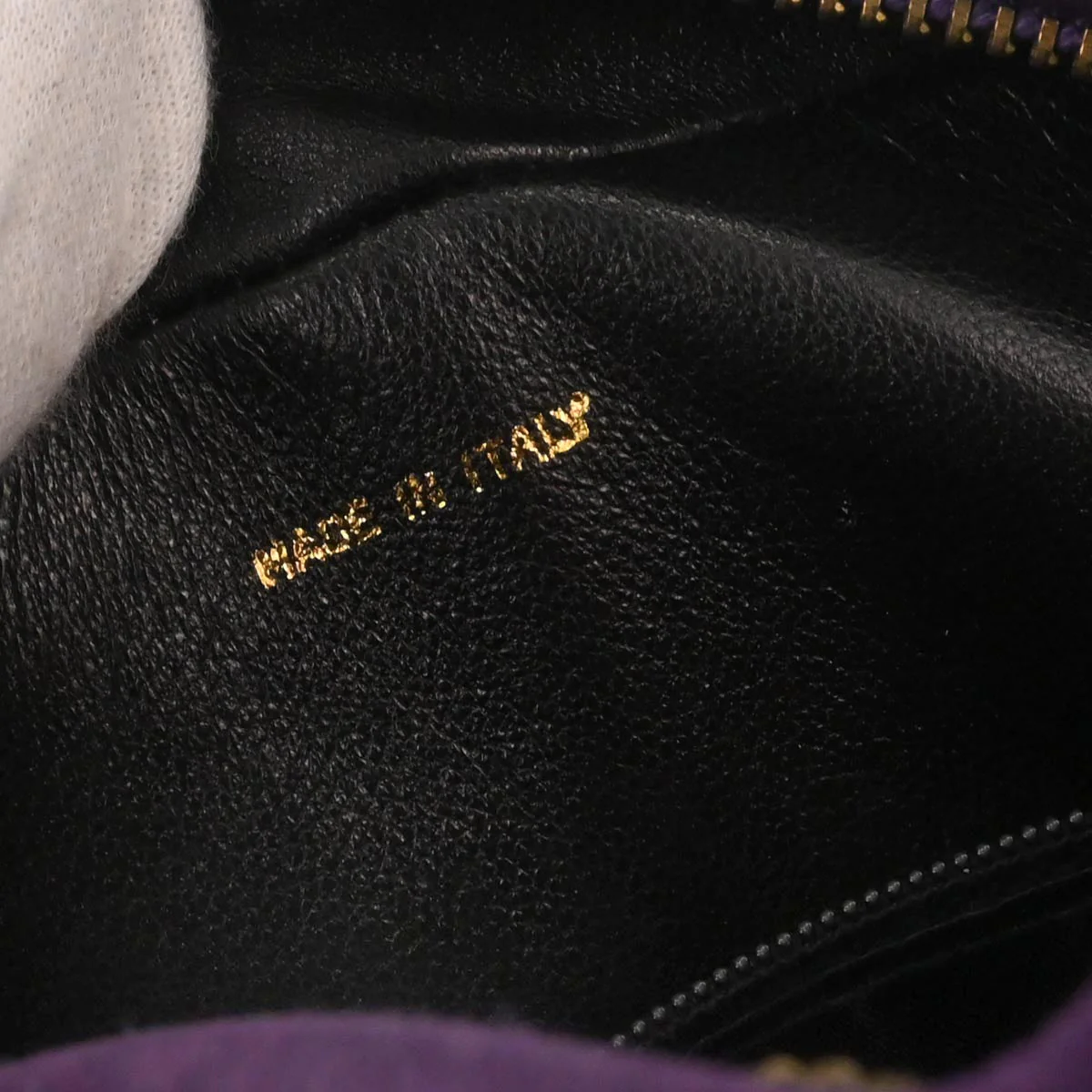 Chanel Purple Suede Camera Bag Mini - Image 9