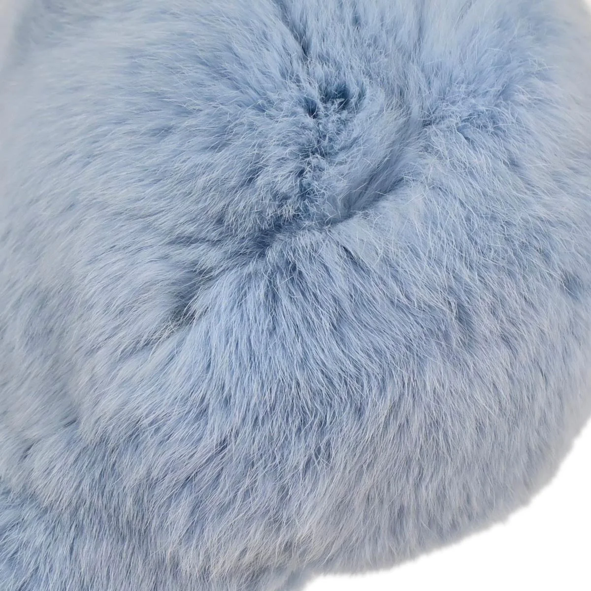 Chanel Blue Lapin Fur Handbag - Image 4