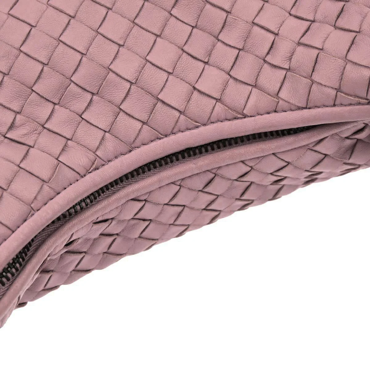Bottega Veneta Pink Lambskin Intrecciato Hobo Handbag - Image 4
