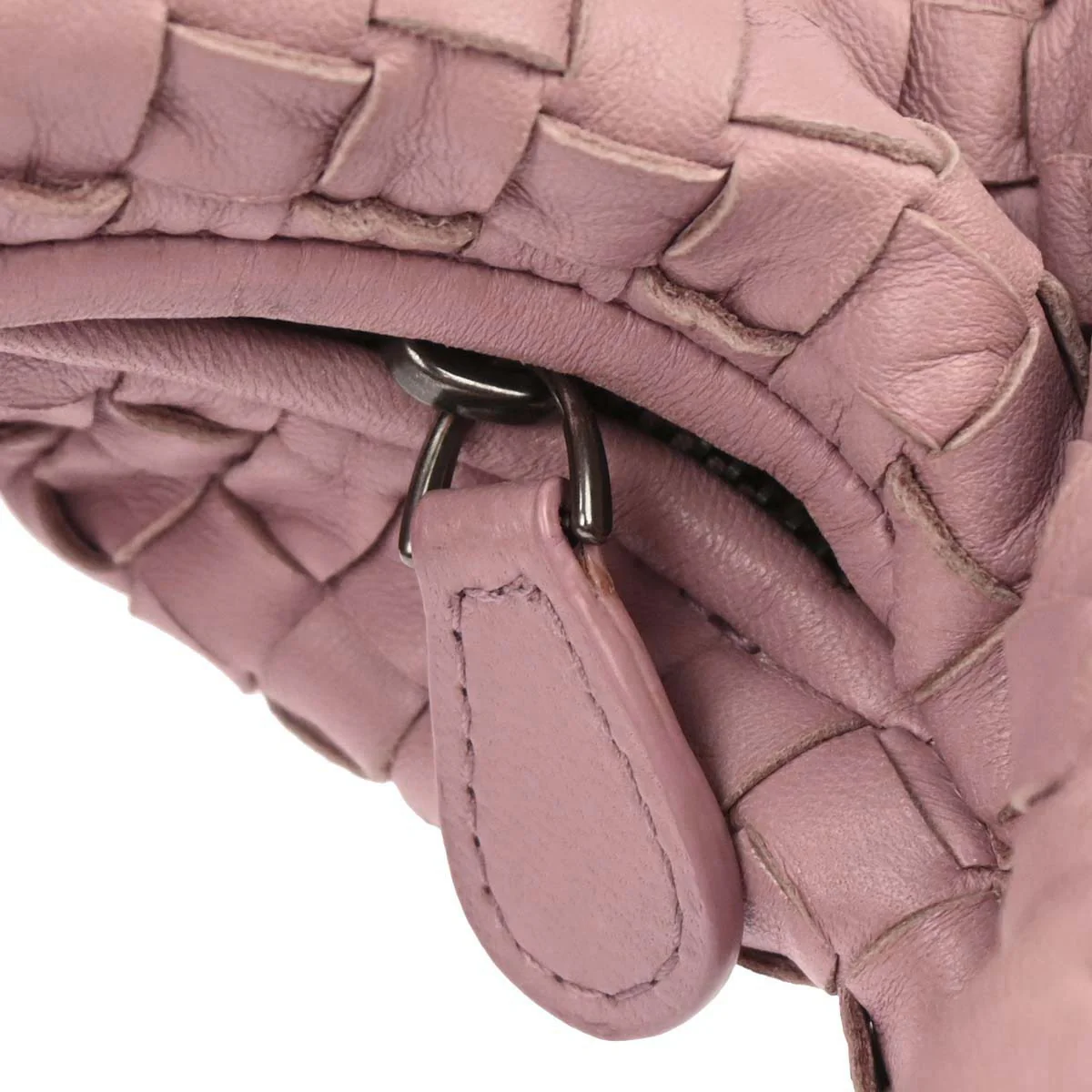 Bottega Veneta Pink Lambskin Intrecciato Hobo Handbag - Image 5