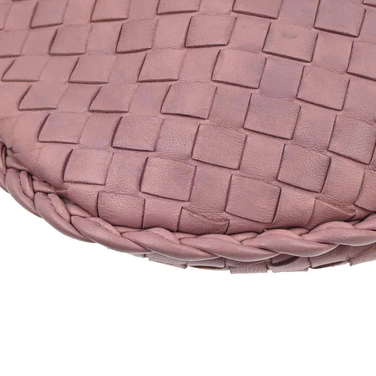 Bottega Veneta Pink Lambskin Intrecciato Hobo Handbag - Image 6