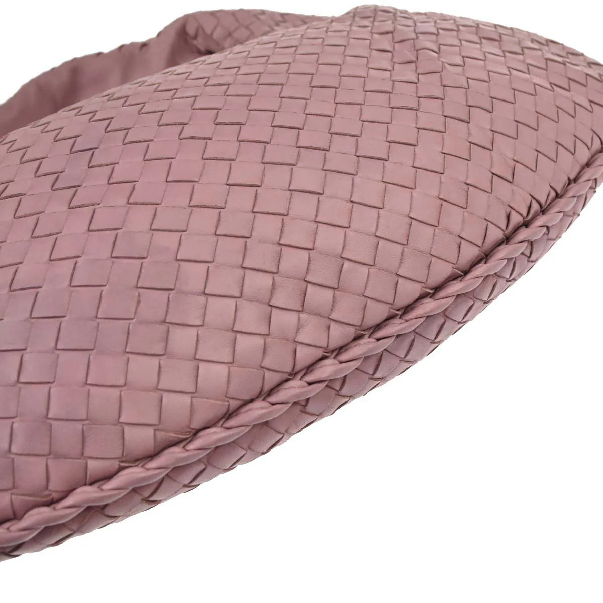 Bottega Veneta Pink Lambskin Intrecciato Hobo Handbag - Image 7