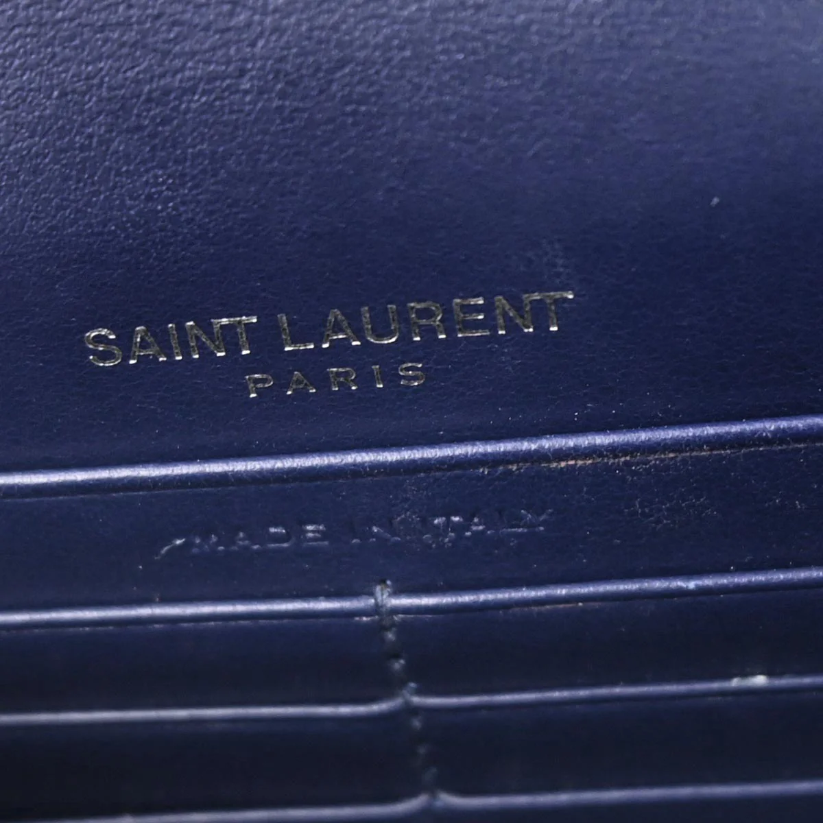 Saint Laurent Blue Kate WOC Wallet on Chain Shoulder Bag - Image 9