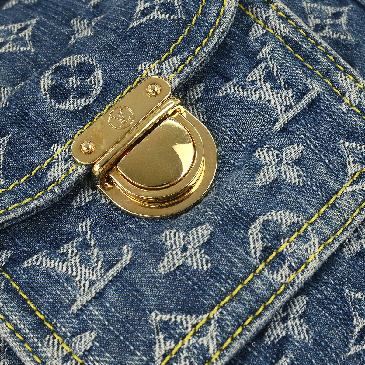 Louis Vuitton Monogram Denim Baggy GM 2way Shoulder Bag M95048 - Image 3
