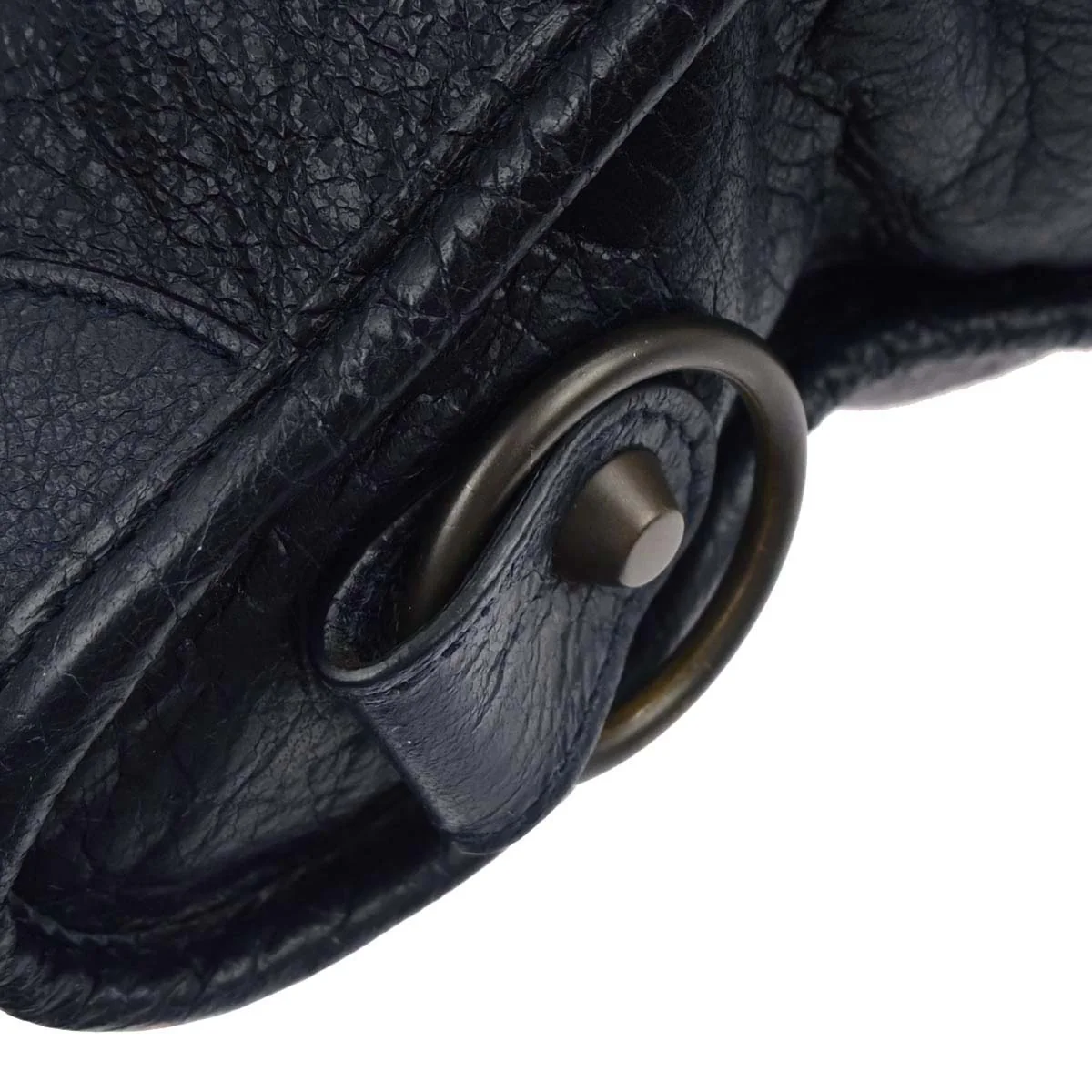 Balenciaga Navy Goatskin City Small 2way Shoulder Handbag - Image 5