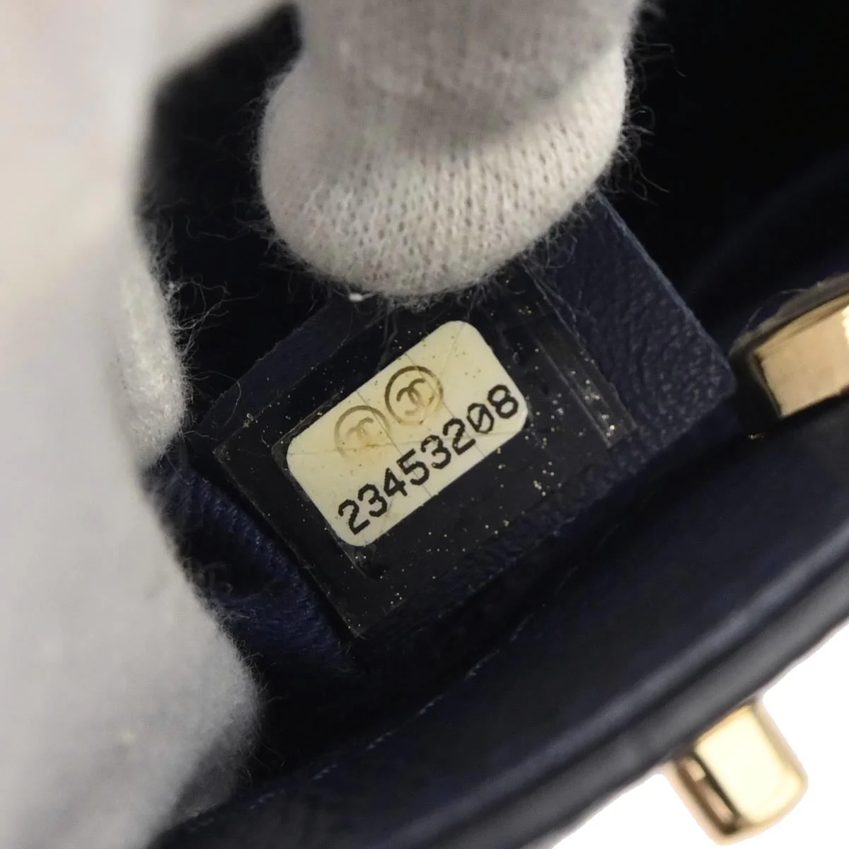 Chanel 2017 Navy Calfskin Neo Executive Mini Tote 2way Shoulder Handbag - Image 10