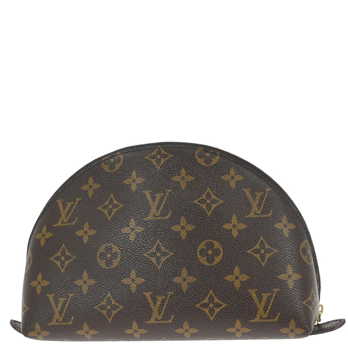 Louis Vuitton 2004 Monogram Trousse Demi Ronde Cosmetic Pouch M47520 - Image 2