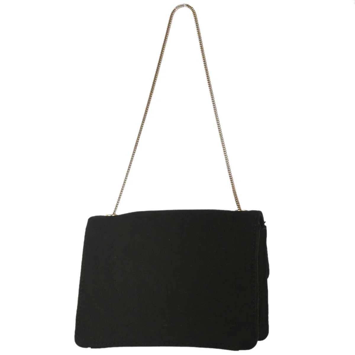 Chanel 2008-2009 Black Satin Mademoiselle Lock Handbag - Image 2