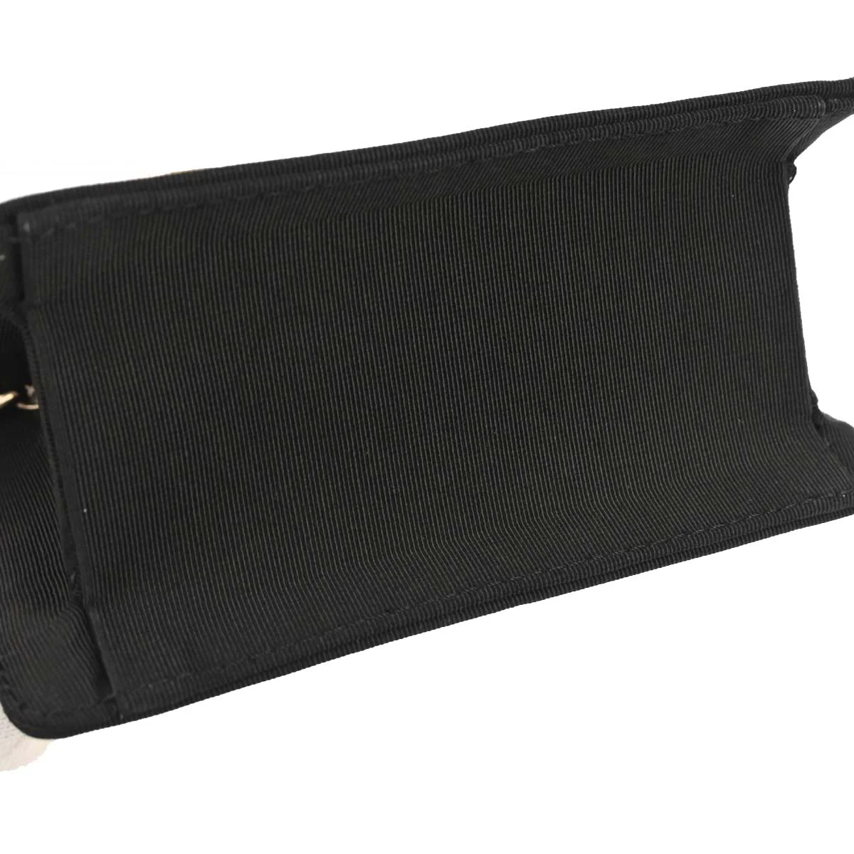 Chanel 2008-2009 Black Satin Mademoiselle Lock Handbag - Image 3