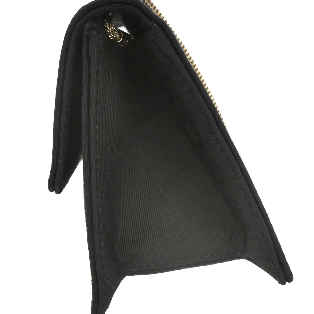 Chanel 2008-2009 Black Satin Mademoiselle Lock Handbag - Image 5