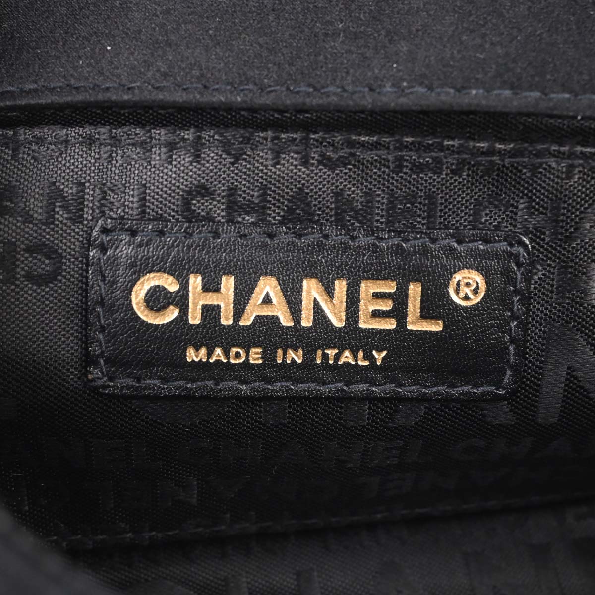 Chanel Black Satin Camellia Choco Bar Shoulder Bag - Image 9