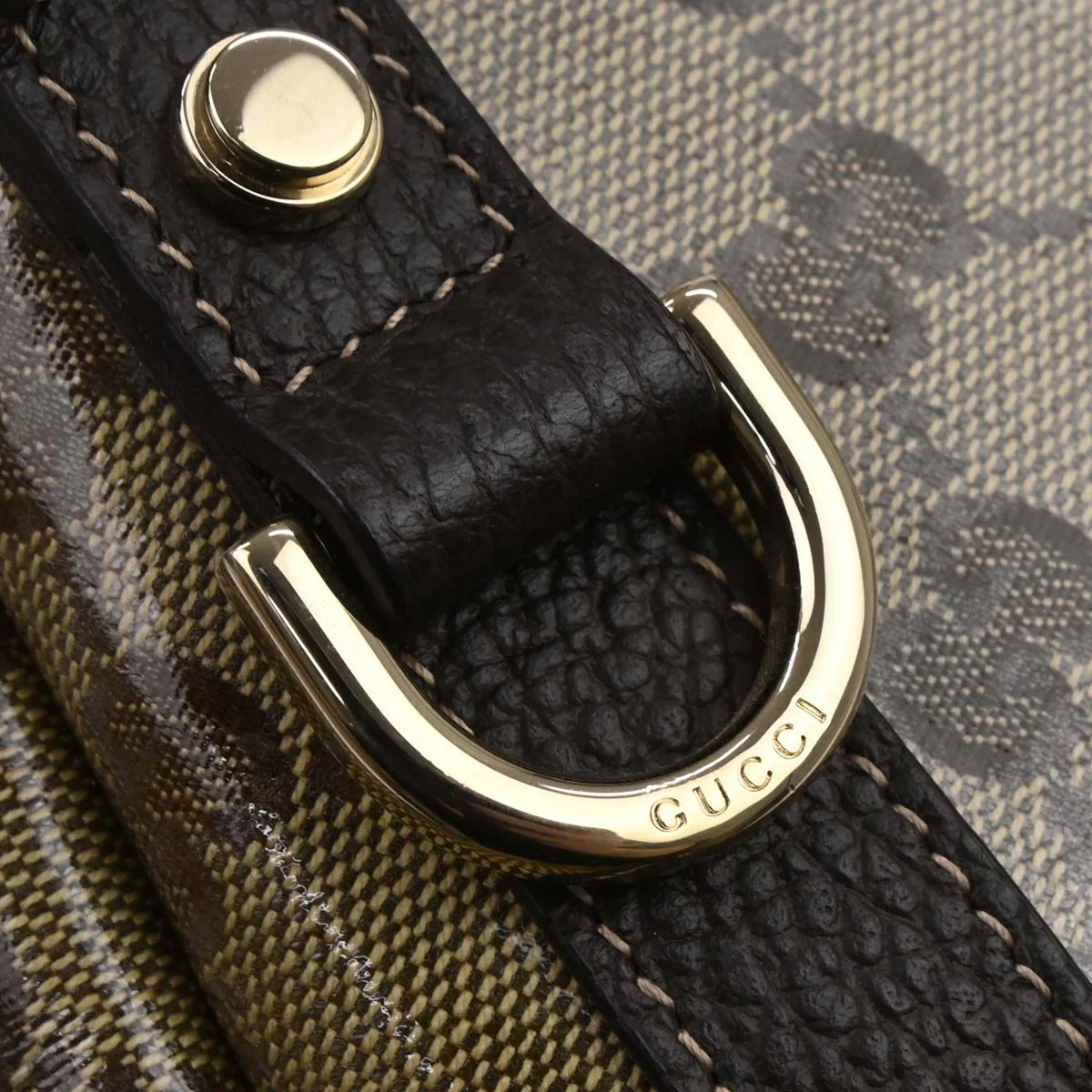 Gucci Brown PVC GG Abbey D Ring Tote Handbag - Image 6
