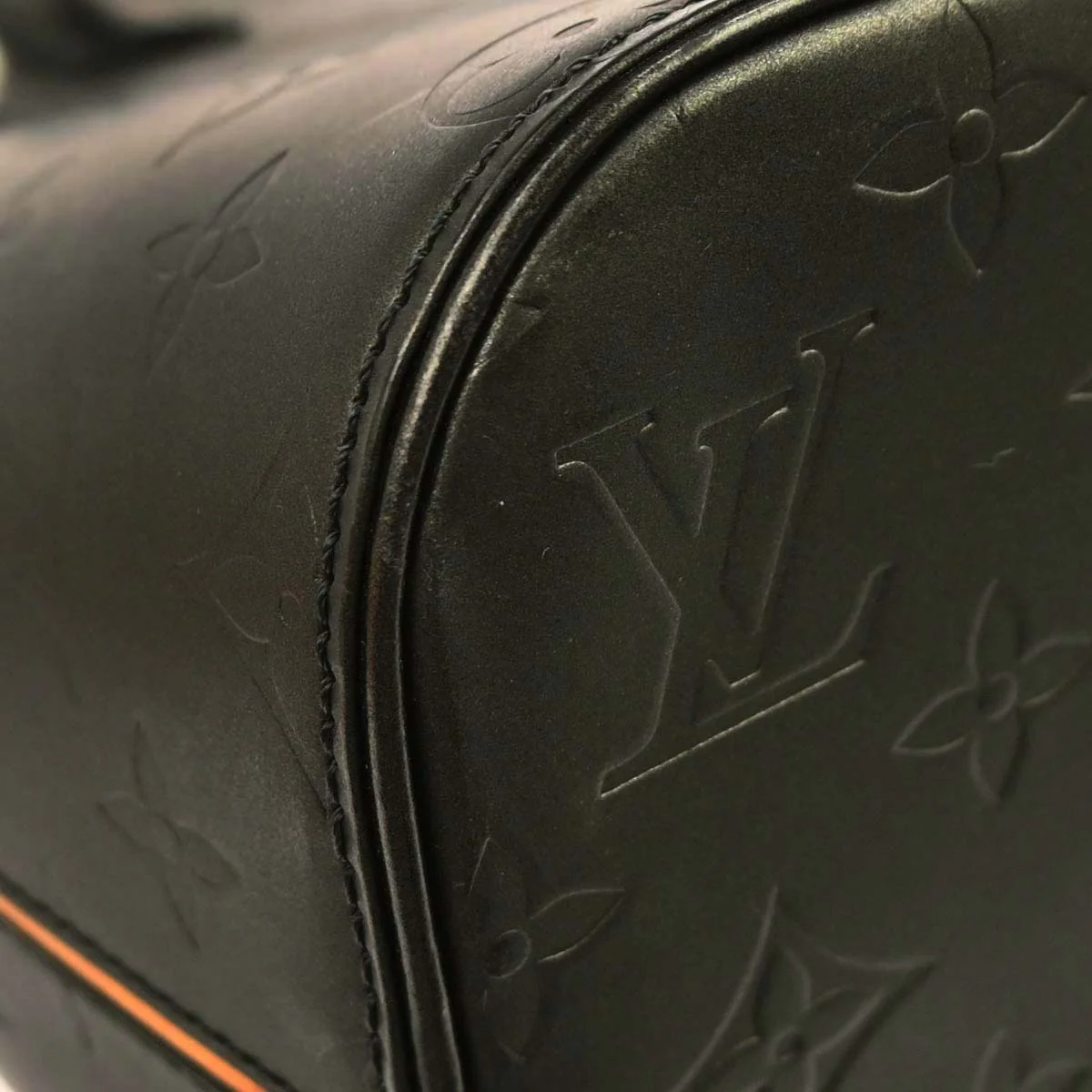 Louis Vuitton 2003 Black Monogram Mat Stockton Tote Handbag M55112 - Image 7