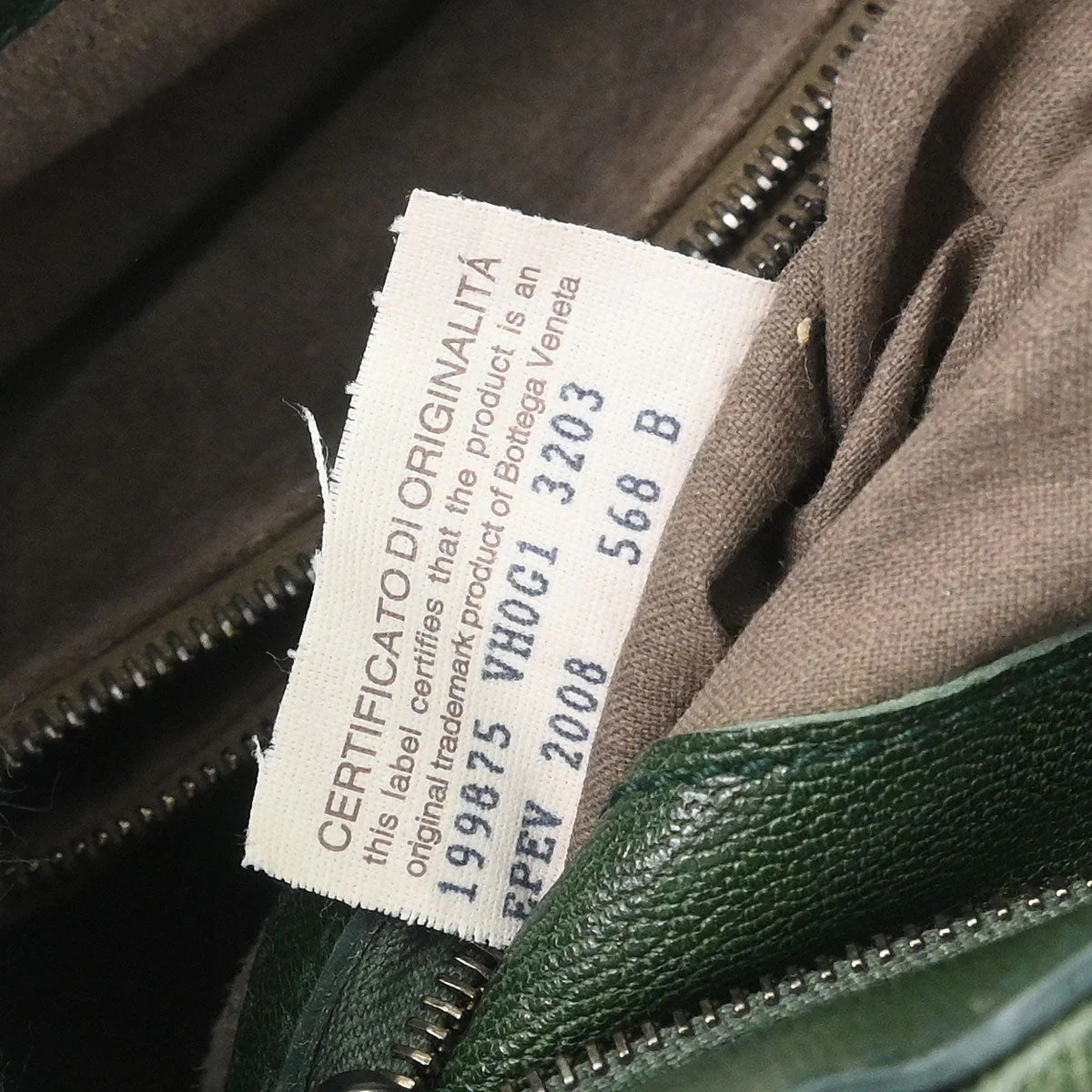 Bottega Veneta Green Leather Tote Handbag - Image 10