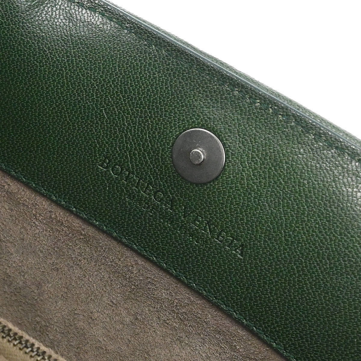 Bottega Veneta Green Leather Tote Handbag - Image 8