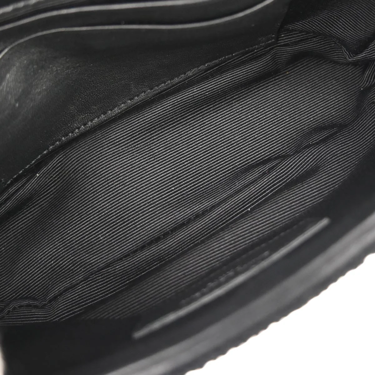 Saint Laurent Black Fabric Baby Crochet Shoulder Bag - Image 9