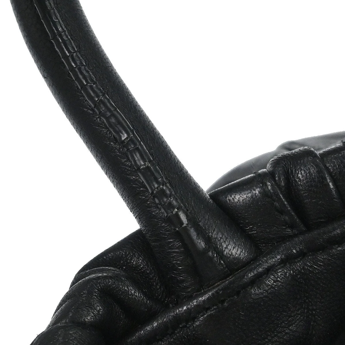 Prada Black Leather 2way Shoulder Handbag - Image 7