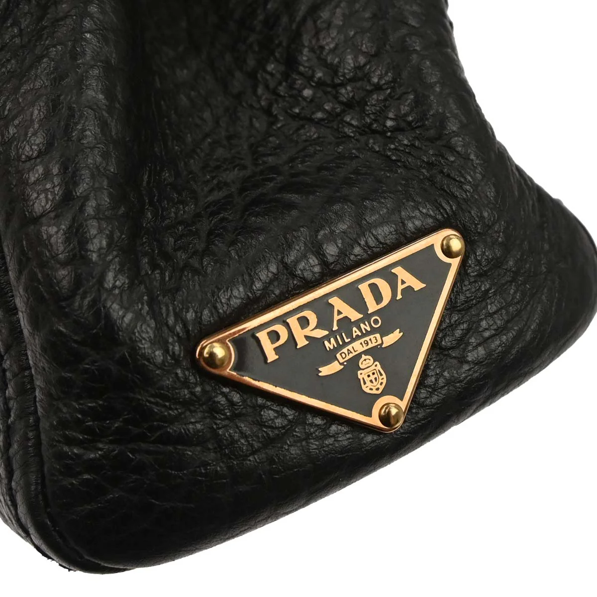 Prada Black Leather Handbag - Image 4