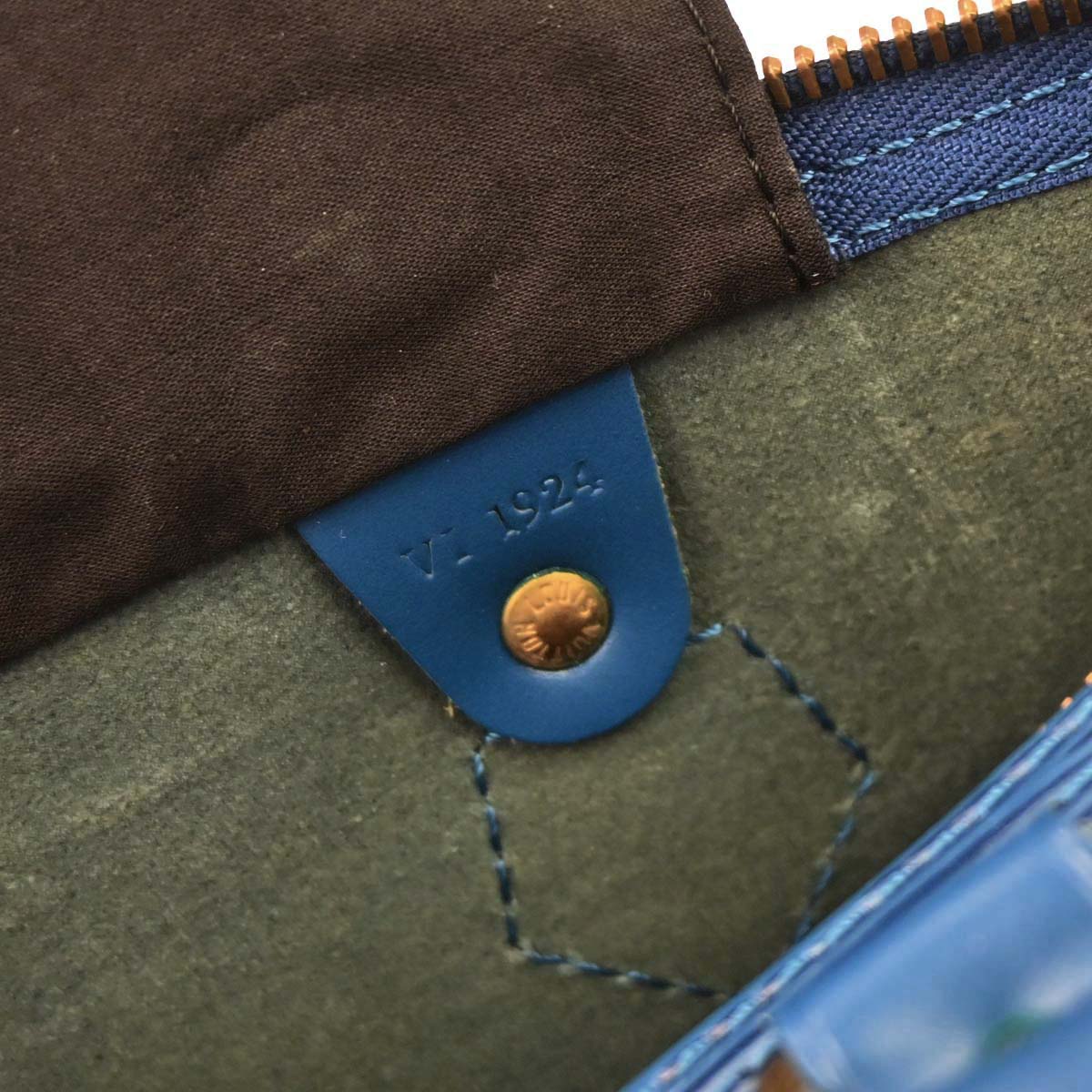 Louis Vuitton 1994 Blue Epi Speedy 30 Handbag M43005 - Image 12