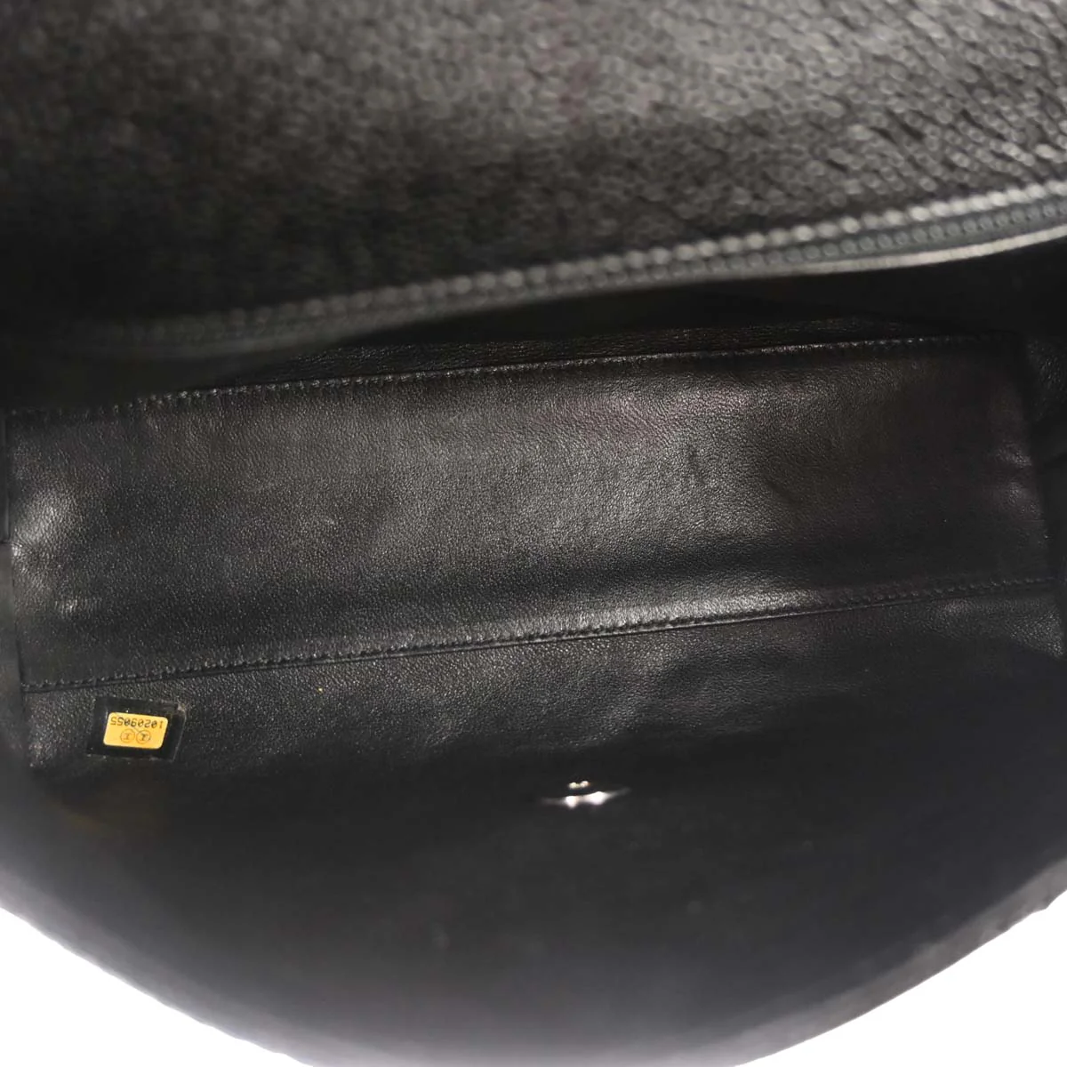 Chanel Black Caviar Skin Top Handle Handbag - Image 8