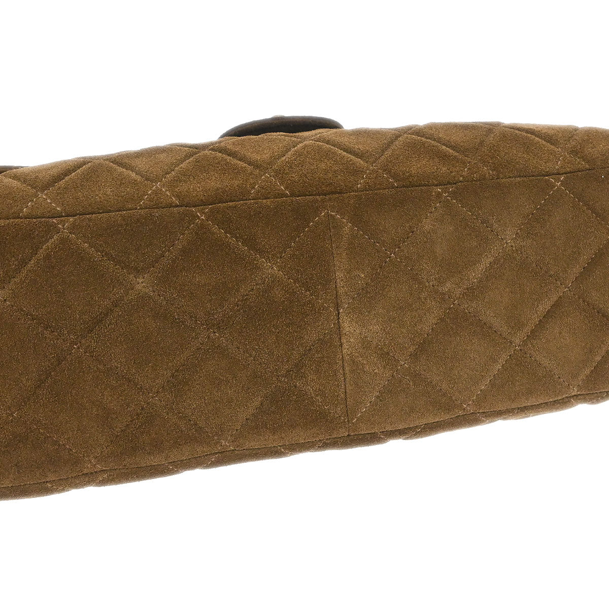 Chanel Brown Suede Jumbo Classic Flap Shoulder Bag - Image 3