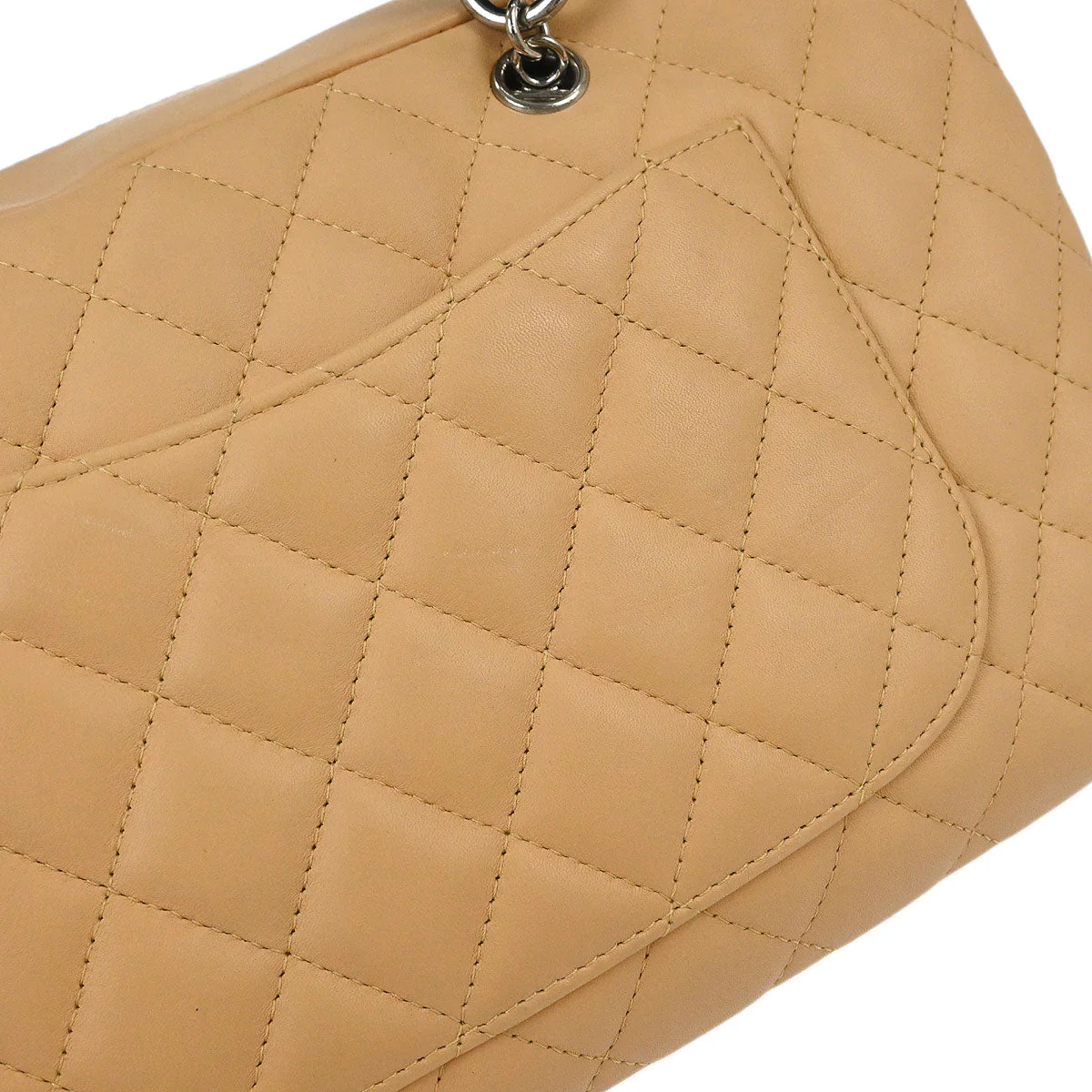 Chanel Beige Calfskin Cambon Ligne Bowling Bag 27 - Image 5
