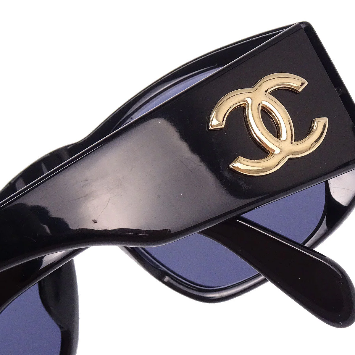 Chanel Sunglasses Eyewear Black Small Good - Image 6
