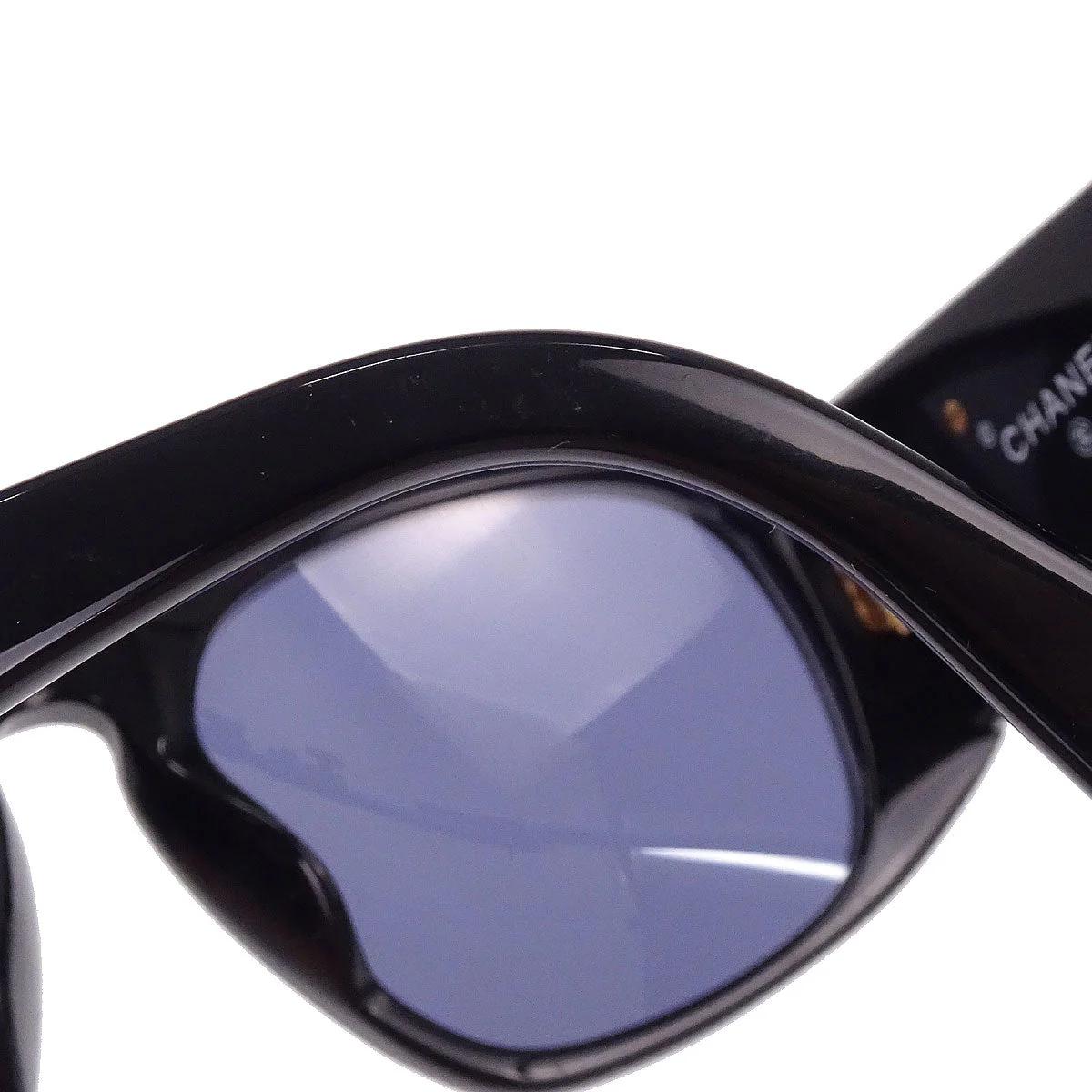 Chanel Sunglasses Eyewear Black Small Good - Image 7
