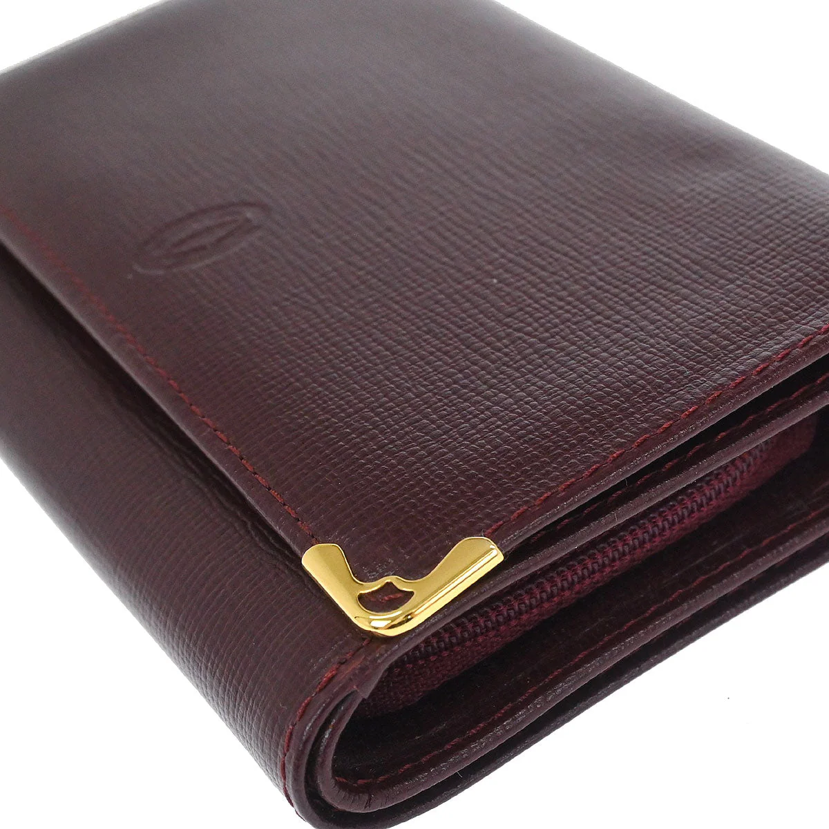 Cartier Must de Cartier Wallet Leather Bordeaux - Image 3