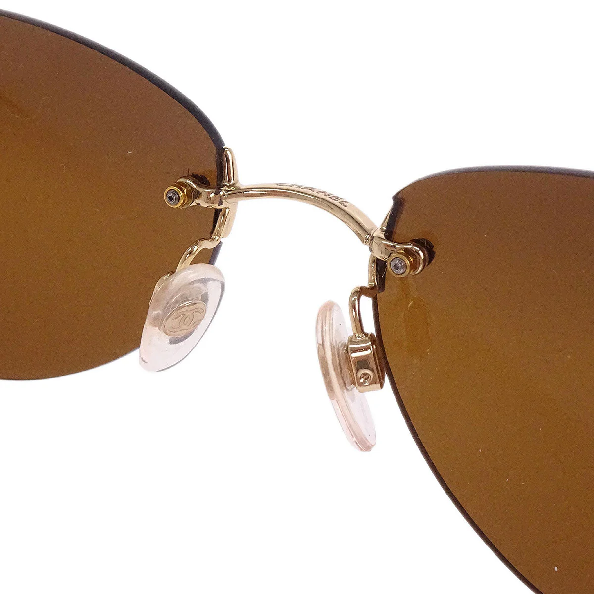 Chanel Sunglasses Eyewear Brown Small Good - Image 6