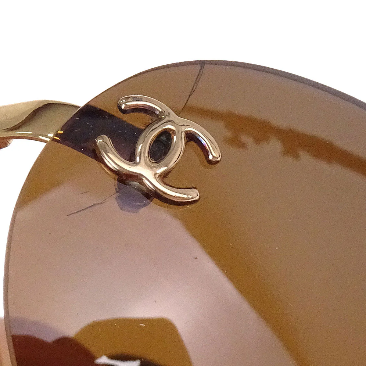 Chanel Sunglasses Eyewear Brown Small Good - Image 7