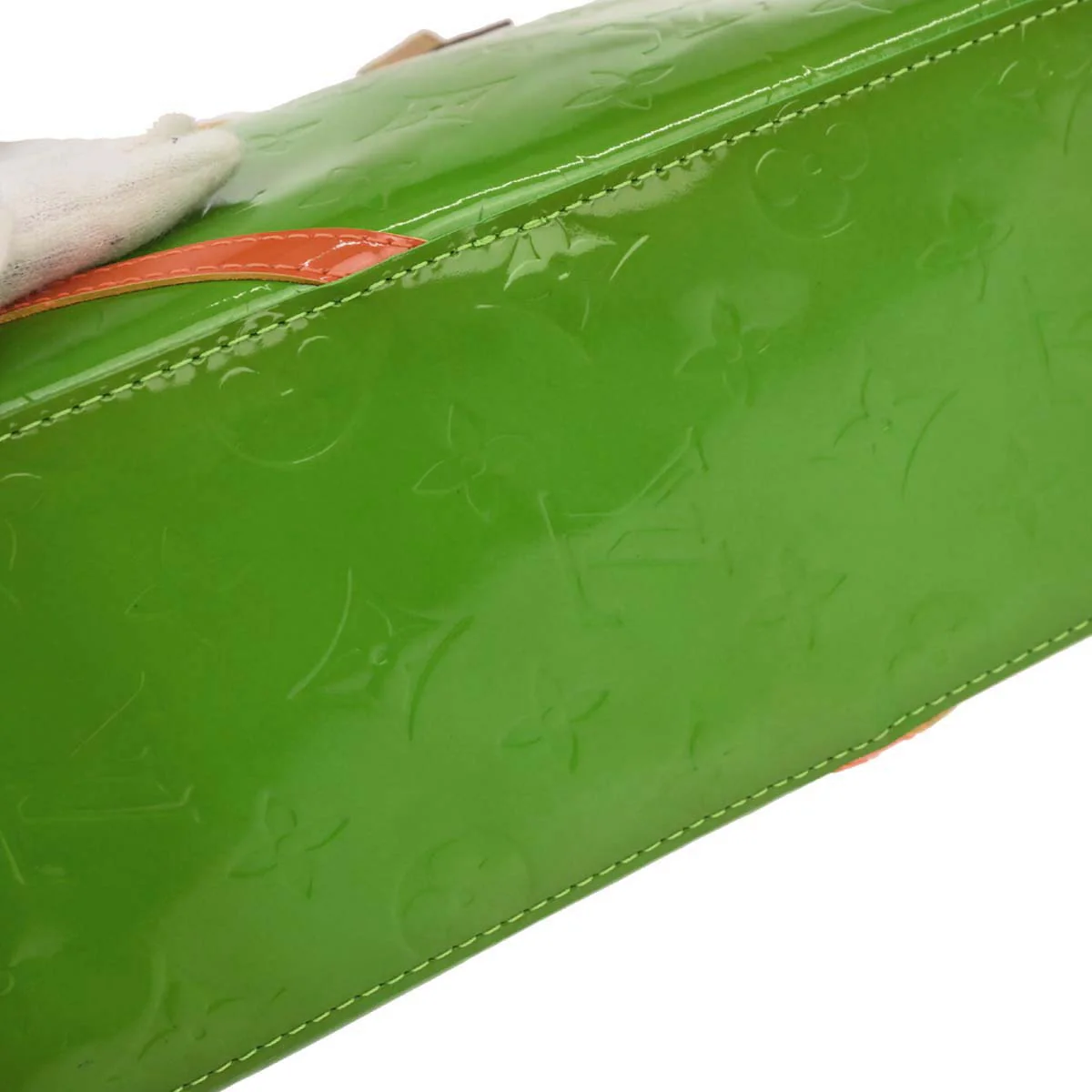 Louis Vuitton 2002 Green Vernis Reade PM Fluo Tote Handbag M91904 - Image 4